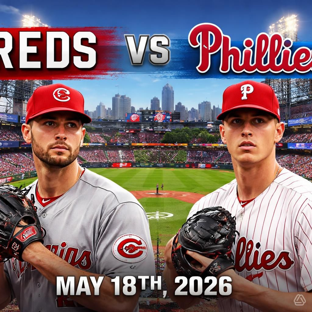 May 18th, 2026 GAME PREVIEW: Cincinnati Reds and the Philadelphia Phillies analysis, best bets, prediction and odds