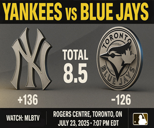 Story # 3: MLB Betting Consensus New York Yankees vs Toronto Blue Jays